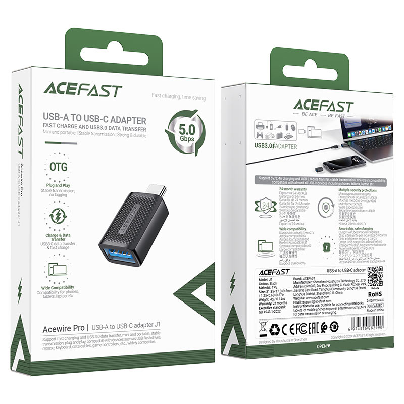 Acefast- USB-A TO USB-C Adapter
