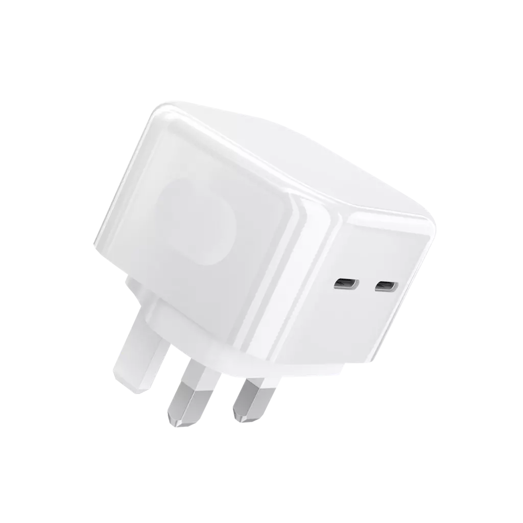 Devia - 35W GaN Dual USB-C Power Delivery Charging Plug