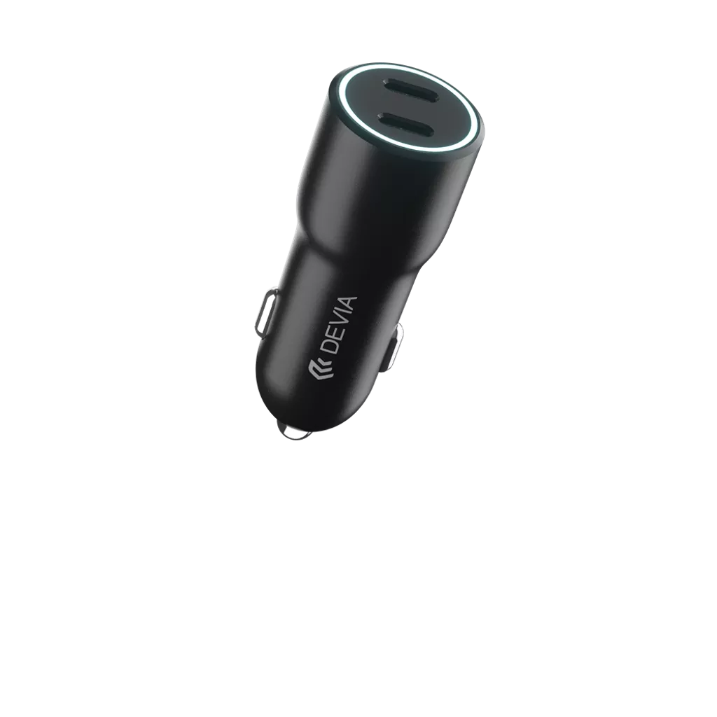 Devia - 40W Power Delivery Dual USB-C Car Adapter