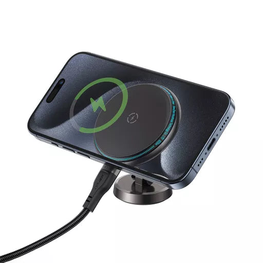 Acefast - 15W MagSafe Magnetic Charging Foldable Car Vent Holder - Black
