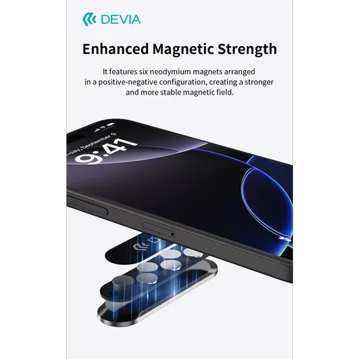 Devia - Lite 1 Magnetic Phone Stand - Black
