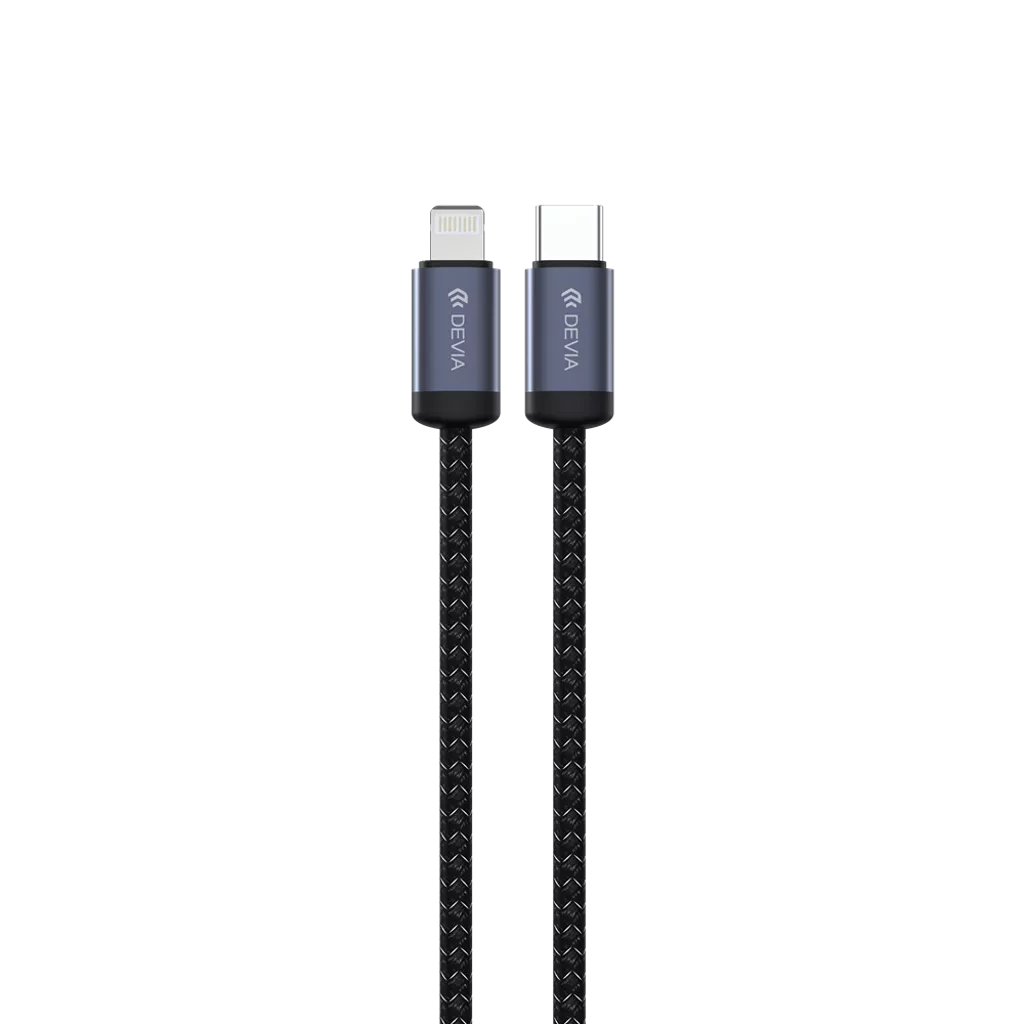 Devia - 2m (27W) Mesh Armour USB-C to Non-MFI Lightning Cable