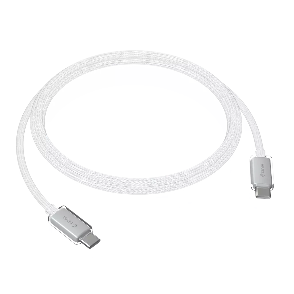 Devia - 1.5m (60W) Woven Braided - USB-C to USB-C Cable