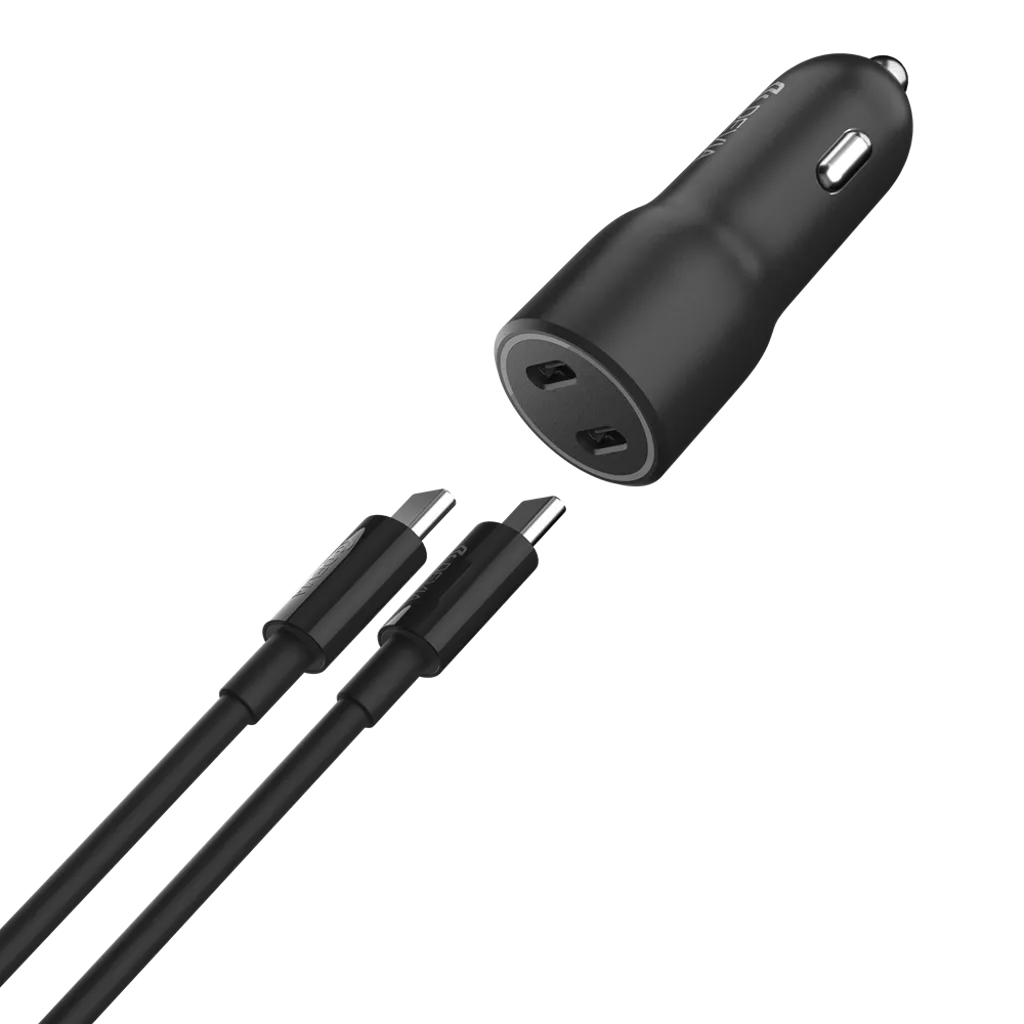 Devia - 40W Power Delivery Dual USB-C Car Adapter