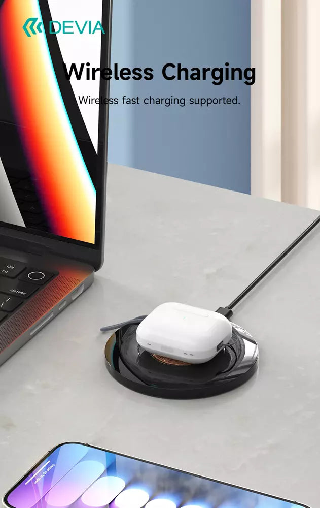 Devia - Airbuds Pods3 - True Wireless Earbuds & Charging Case - White