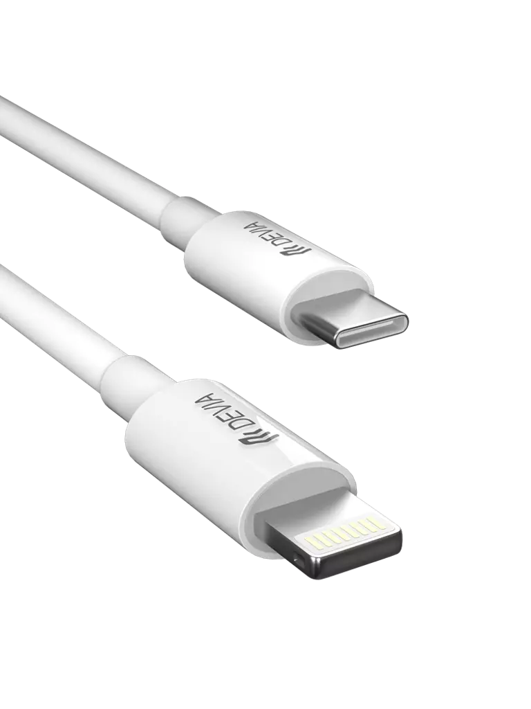 Devia - 2m (27W) Power Delivery - USB-C to Lightning Cable - White