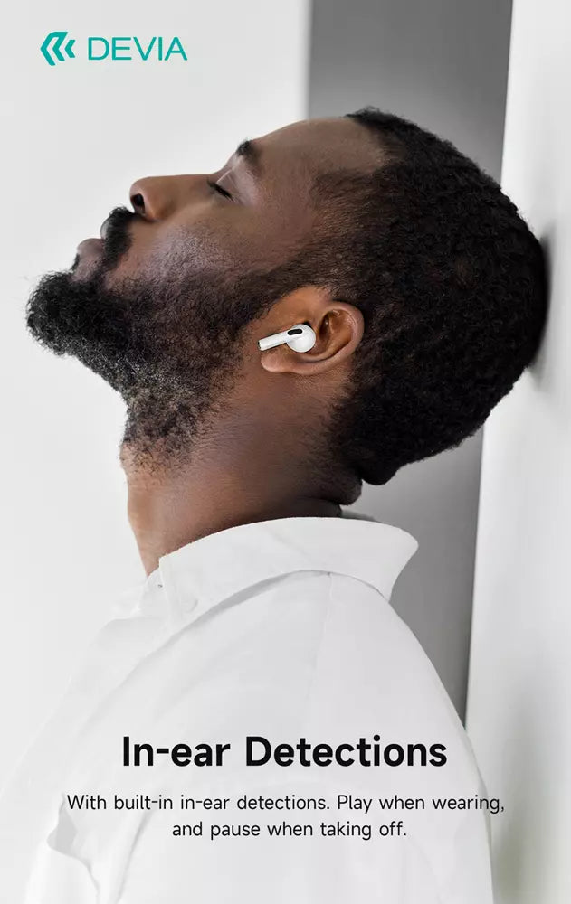 Devia - Airbuds Pods3 - True Wireless Earbuds & Charging Case - White