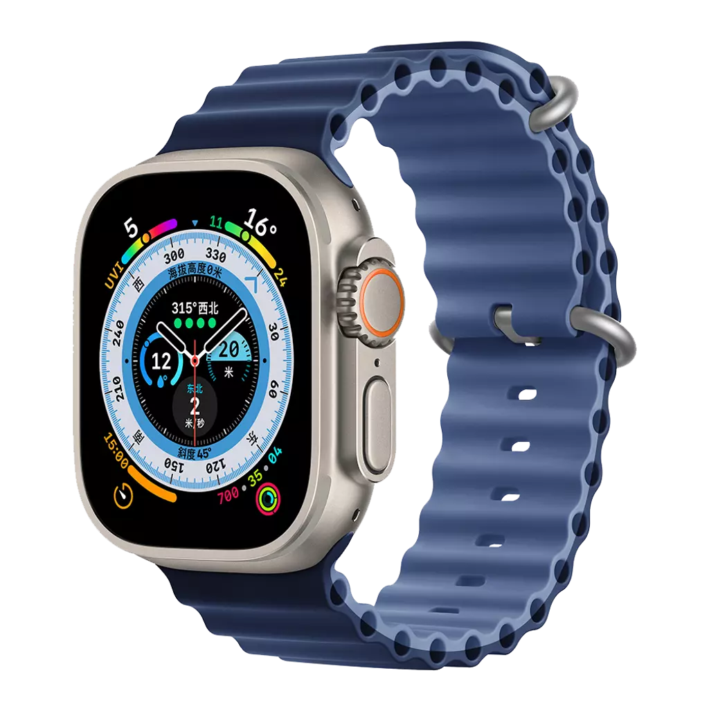 Devia - Ocean Band for Apple Watch (42mm/44mm/45mm/49mm) - Deep Blue