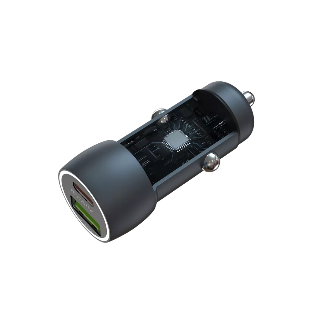 Devia - 30W PD USB-C & Qualcomm 3.0 USB Port Car Adapter