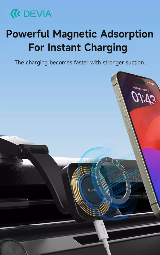 Devia - 15W Wireless Charging MagSafe Universal Car Holder