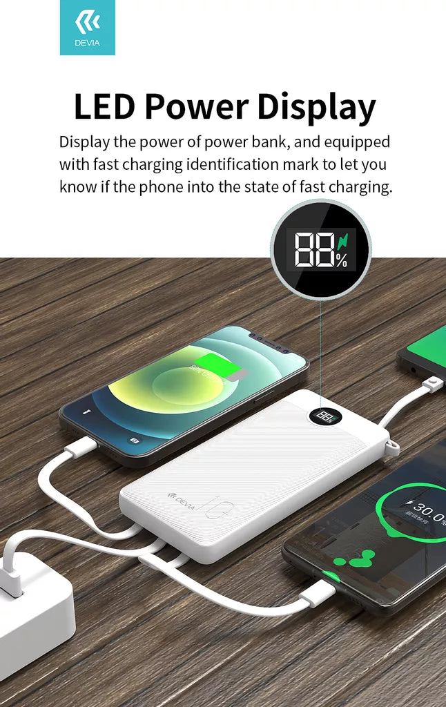 Devia - 10,000mAh 22.5W PD Powerbank