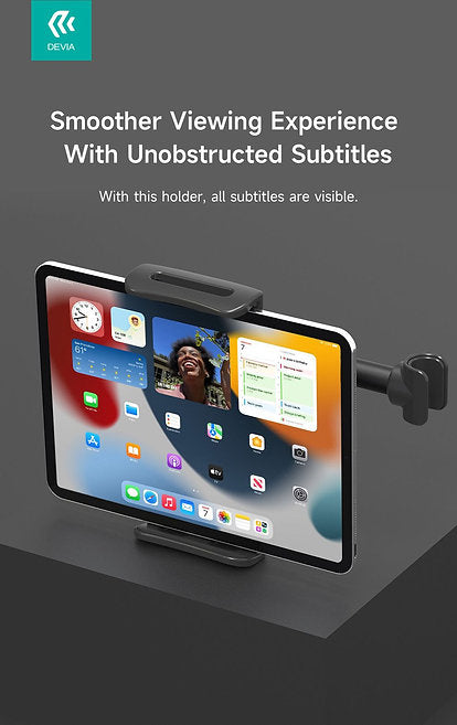 Devia - Magic Clip Car Back Seat Tablet Bracket - Black