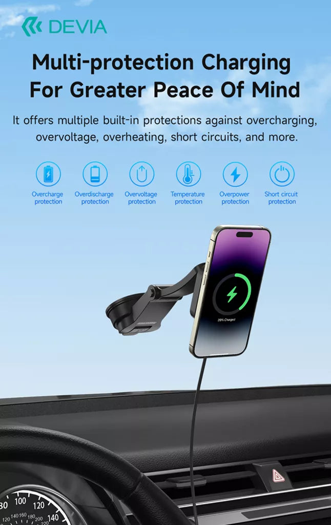 Devia - 15W Wireless Charging MagSafe Universal Car Holder