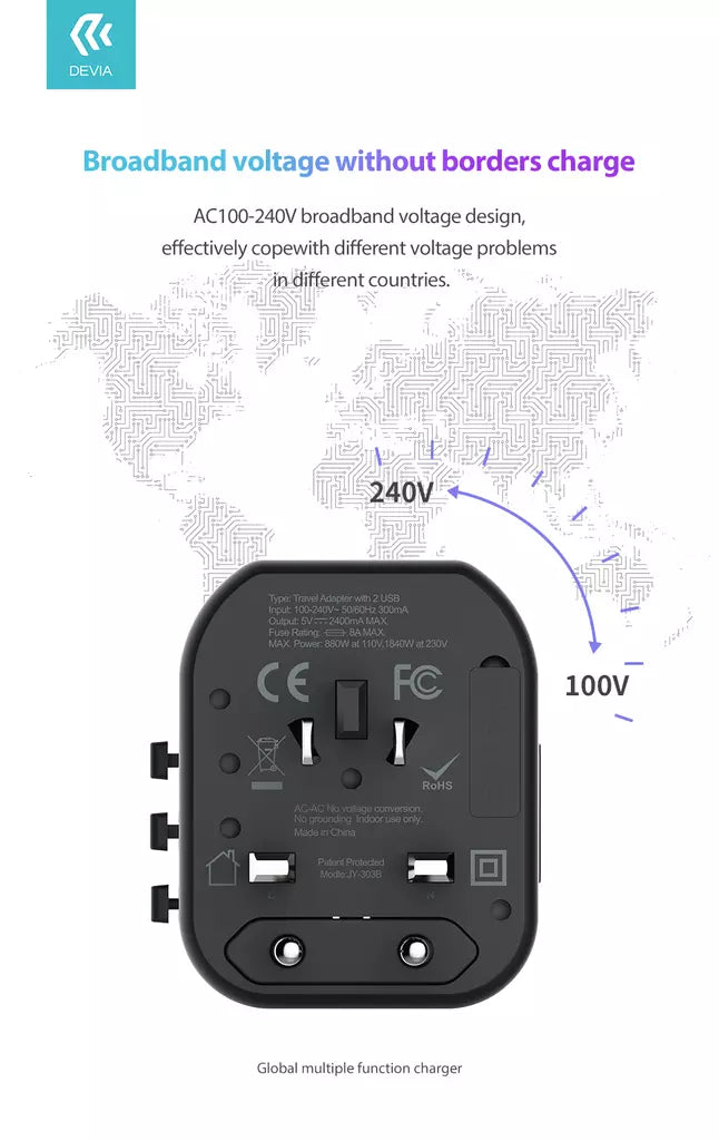 Devia - Global Multiple Function Travel Adapter
