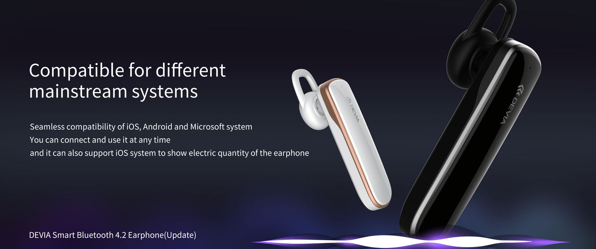 Devia Smart - Bluetooth4.2 Earphone - Black