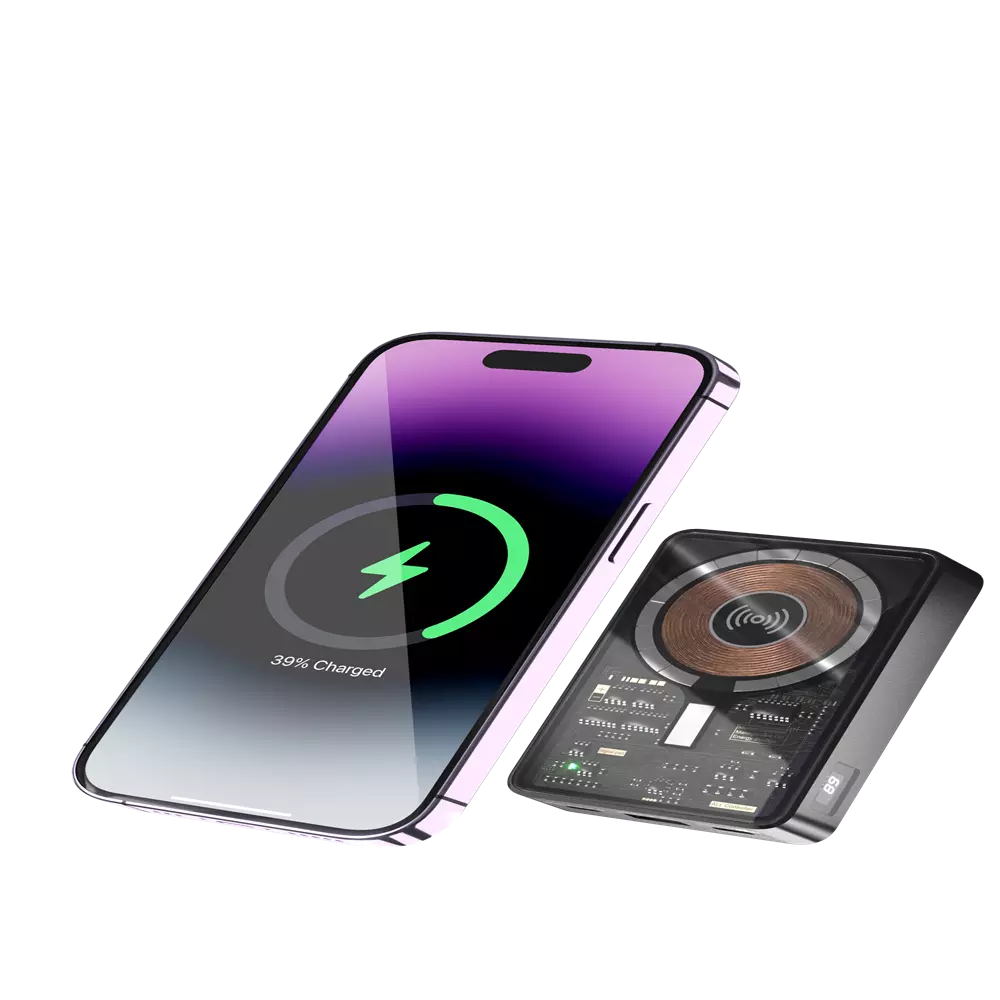 10,000mAh 22.5W PD MagSafe Transparent CyberPunk Powerbank