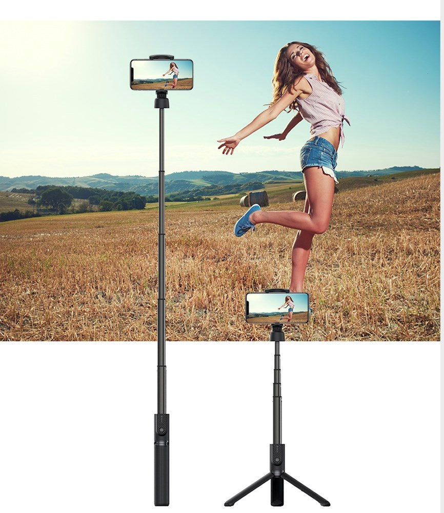 Devia - Bluetooth Selfie Stick & Tripod - Black