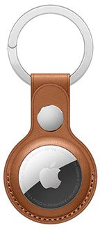 Devia - AirTag Leather Keyring - Brown