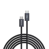 Devia - 2m (240W, 5A, 40GB/s & 8K 60hz) Power Delivery - USB-C to USB-C Mesh Armour Cable