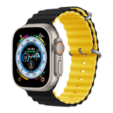 Devia - Ocean Band for Apple Watch (42mm/44mm/45mm/49mm) - Yellow Black