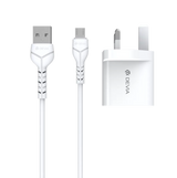 Devia - 2.4A Dual USB Plug & 1m MicroUSB Cable