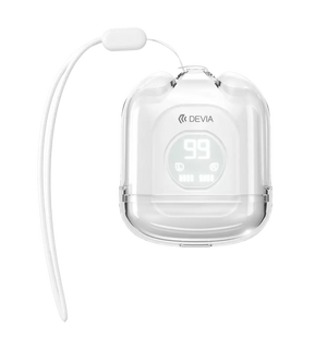 Devia - TWS-M6 - Earbuds, Charging Case & Lanyard - White