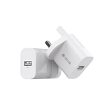 Devia - 2.4A USB 3-Pin UK Charging Plug