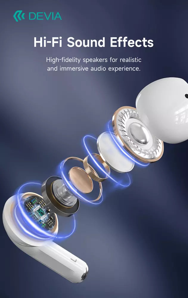 Devia - Airbuds Pro2 - True Wireless Earbuds & Charging Case - White