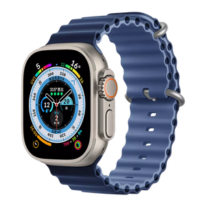 Devia - Ocean Band for Apple Watch (42mm/44mm/45mm/49mm) - Deep Blue