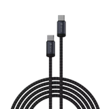 Devia - 30W PD USB-C & Qualcomm 3.0 USB Port Car Adapter & 1.2m USB-C to C Cable