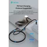 Devia - 3m (27W) Mesh Armour USB-C to Non-MFI Lightning Cable