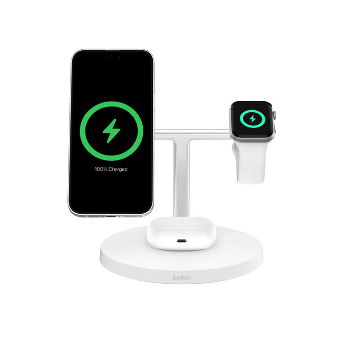 BoostCharge Pro 3-in-1 Wireless Charging Stand with Qi2 15W