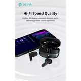 Devia - ANC-TWS Pro1 - True Wireless Earbuds & Charging Case - (White)