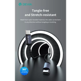 Devia - 3m (60W) Mesh Armour USB-C to USB-C Cable
