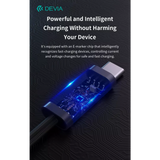 Devia - 2m (240W, 5A, 40GB/s & 8K 60hz) Power Delivery - USB-C to USB-C Mesh Armour Cable