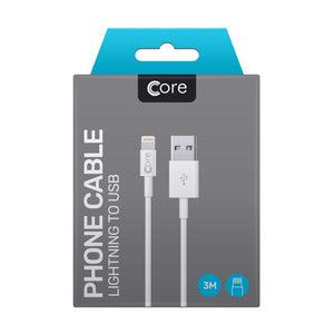 Core Lightning to USB Cable 3M White